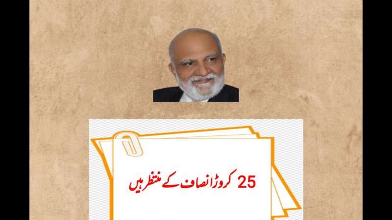 25 کروڑ انصاف کے منتظر ہیں